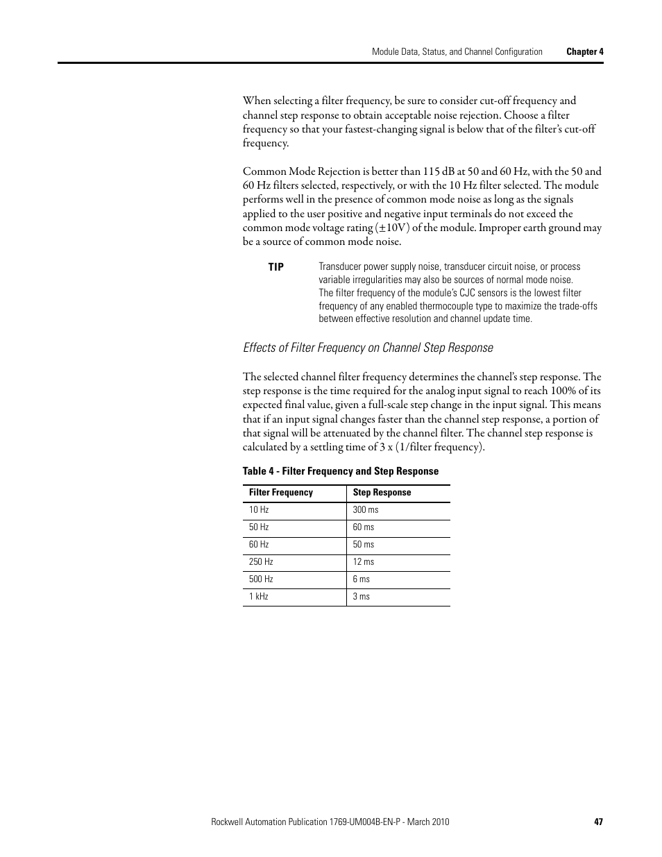 Rockwell Automation 1769-IT6 Compact I/O 1769-IT6 Thermocouple/mV Input Module User Manual | Page 47 / 168