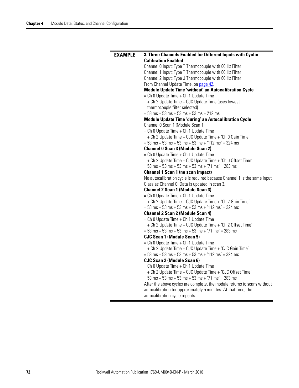 Rockwell Automation 1769-IT6 Compact I/O 1769-IT6 Thermocouple/mV Input Module User Manual | Page 72 / 168