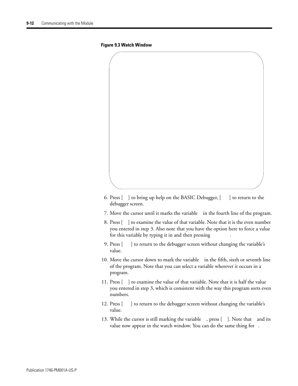 Rockwell Automation 1747-PBASE BASIC Development Software Programming Manual User Manual | Page 112 / 144