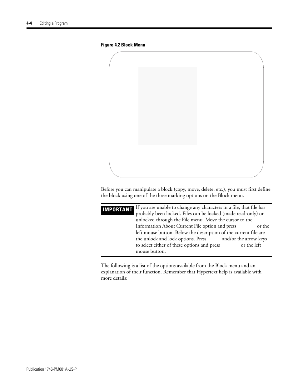 Or the left mouse button | Rockwell Automation 1747-PBASE BASIC Development Software Programming Manual User Manual | Page 52 / 144