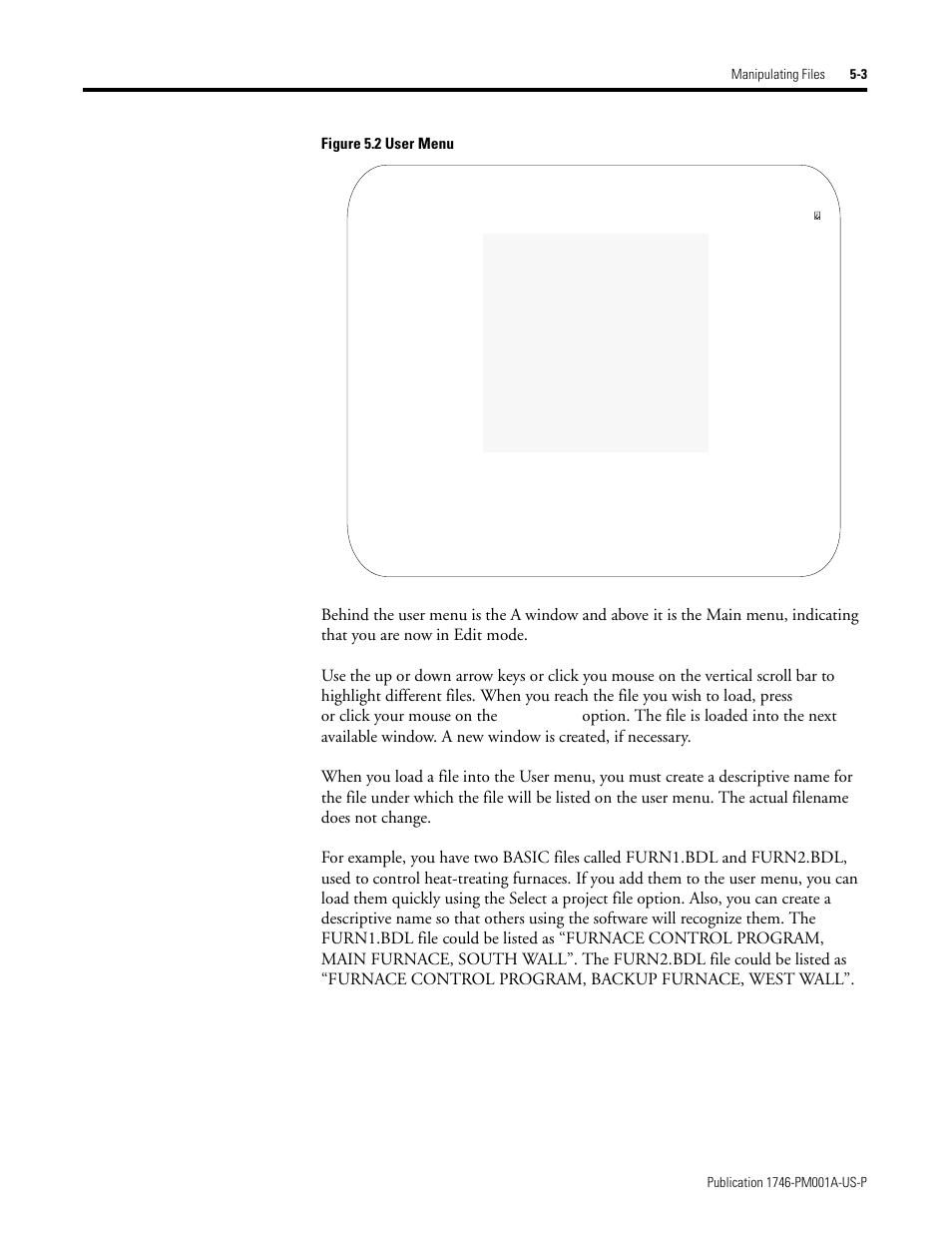Or click your mouse on the | Rockwell Automation 1747-PBASE BASIC Development Software Programming Manual User Manual | Page 67 / 144