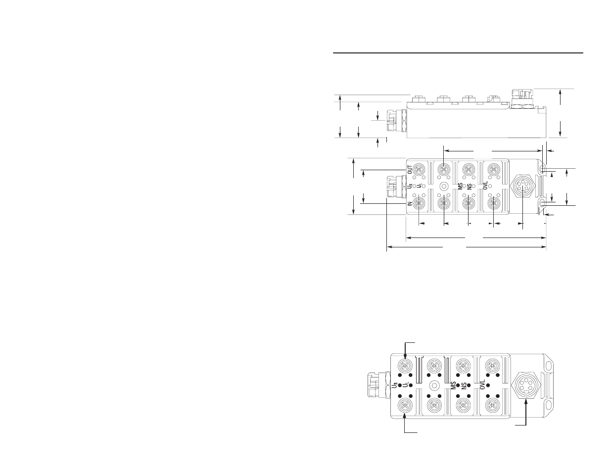 Mounting dimensions, Connect the wiring to the armorblock module | Rockwell Automation 1792-IB8XOB8PLP INSTL INSTR ARMORBLOCK LP 8/8 User Manual | Page 4 / 12