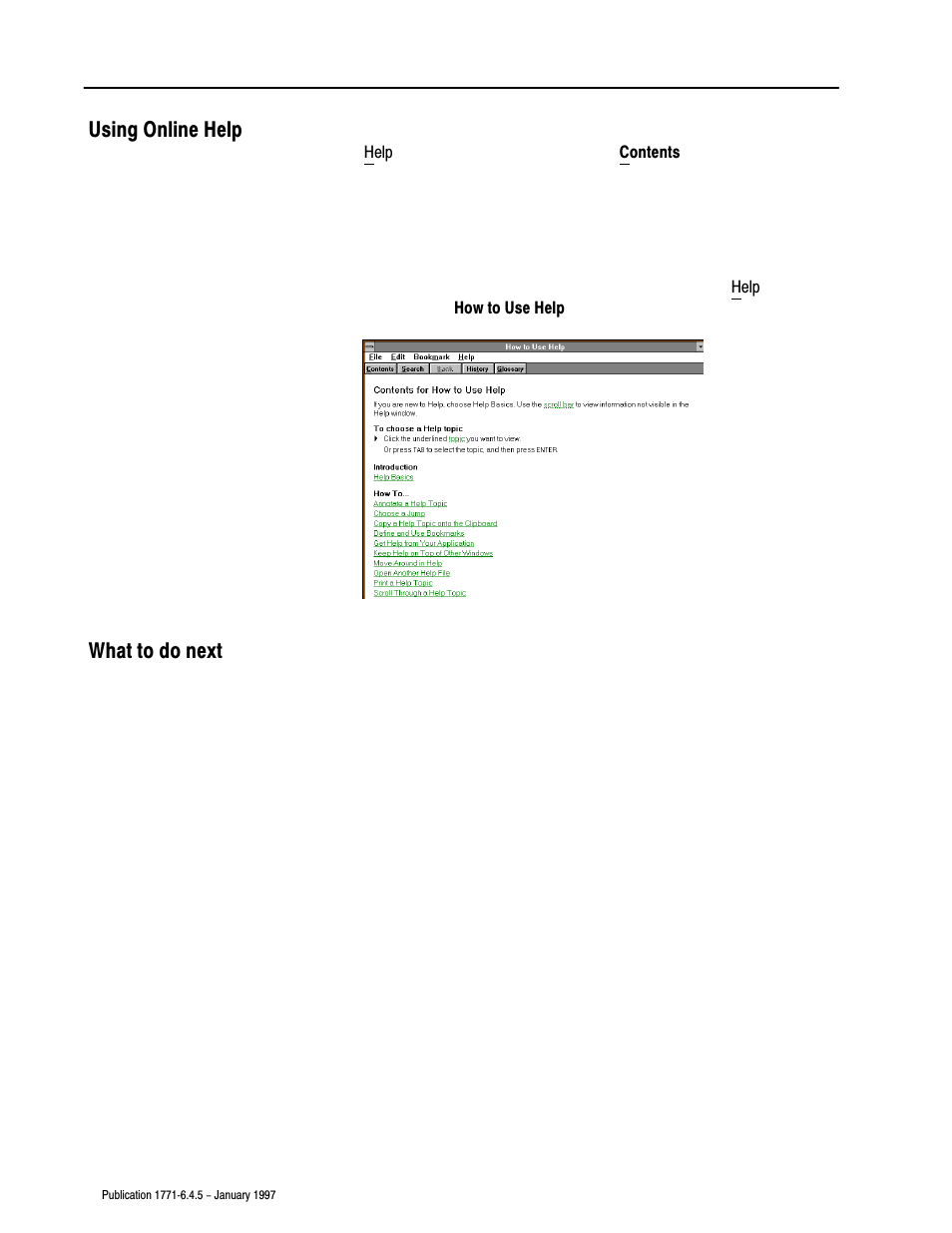 Using online help what to do next | Rockwell Automation 1771-TCM TEMPERATURE CONTROL User Manual | Page 23 / 67