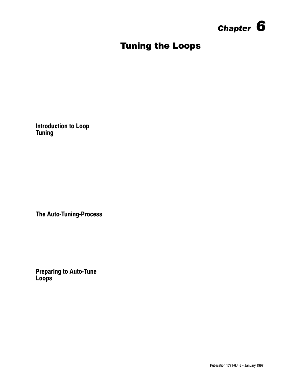 1771-6.4.5, 6 - tuning the loops, Tuning the loops, Chapter | Rockwell Automation 1771-TCM TEMPERATURE CONTROL User Manual | Page 50 / 67