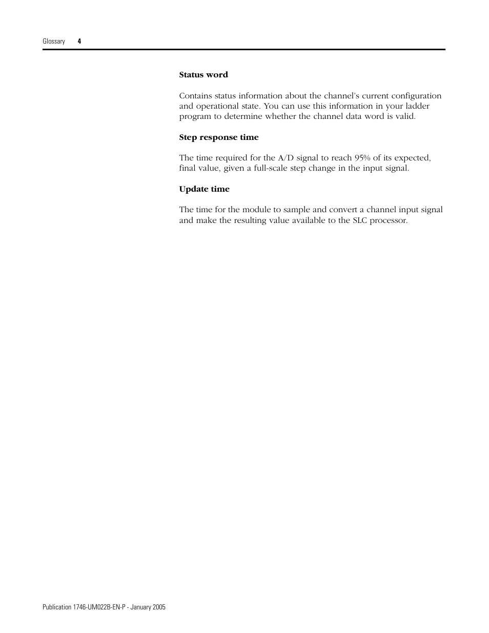 Rockwell Automation 1746-NT8 SLC 500 Thermocouple/mV Analog Input Module User Manual User Manual | Page 106 / 110