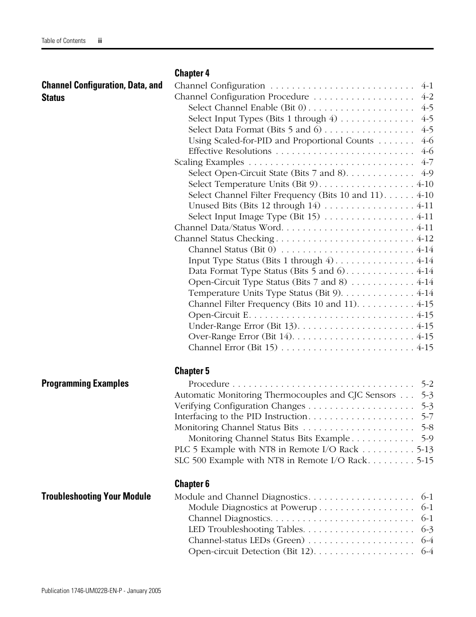 Rockwell Automation 1746-NT8 SLC 500 Thermocouple/mV Analog Input Module User Manual User Manual | Page 4 / 110
