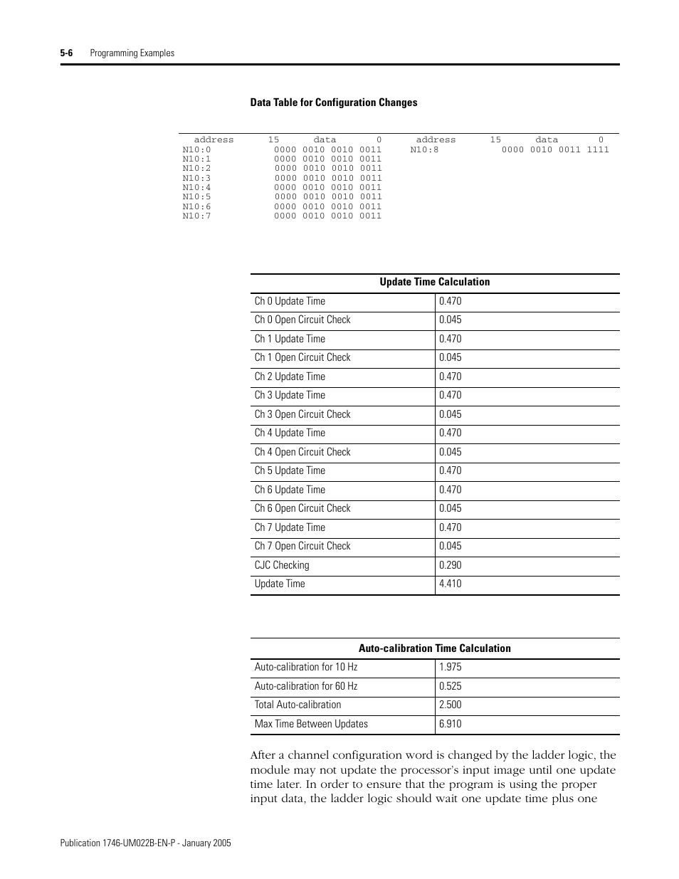 Rockwell Automation 1746-NT8 SLC 500 Thermocouple/mV Analog Input Module User Manual User Manual | Page 62 / 110