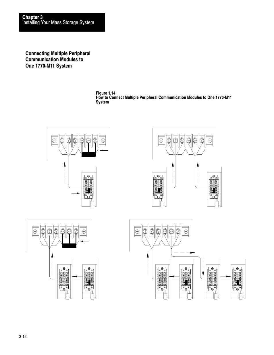 3ć12, Installing your mass storage system chapter 3 | Rockwell Automation 1770-M12 Mass Storage Systems User Manual | Page 27 / 75