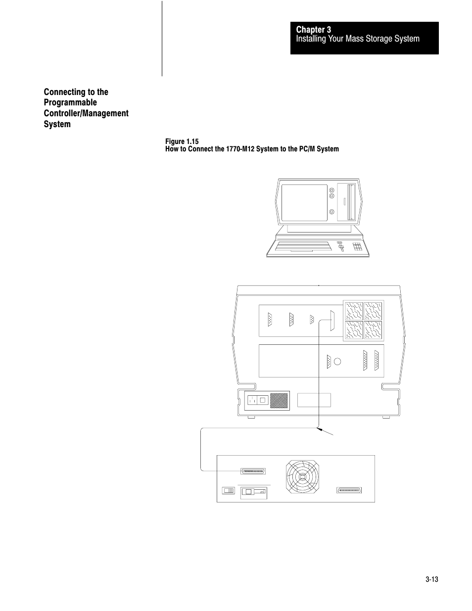 3ć13, Installing your mass storage system chapter 3 | Rockwell Automation 1770-M12 Mass Storage Systems User Manual | Page 28 / 75