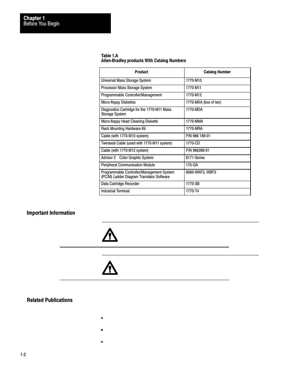 Rockwell Automation 1770-M12 Mass Storage Systems User Manual | Page 5 / 75