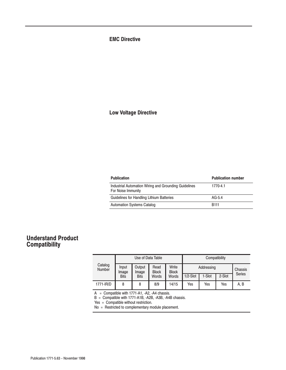 Understand product compatibility | Rockwell Automation 1771-IR Installation Instructions User Manual | Page 2 / 12
