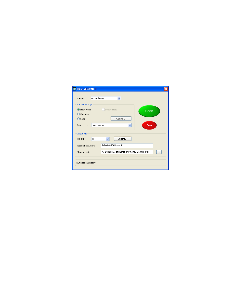 Using scanning software | Brother DsMobile 600 User Manual | Page 33 / 42