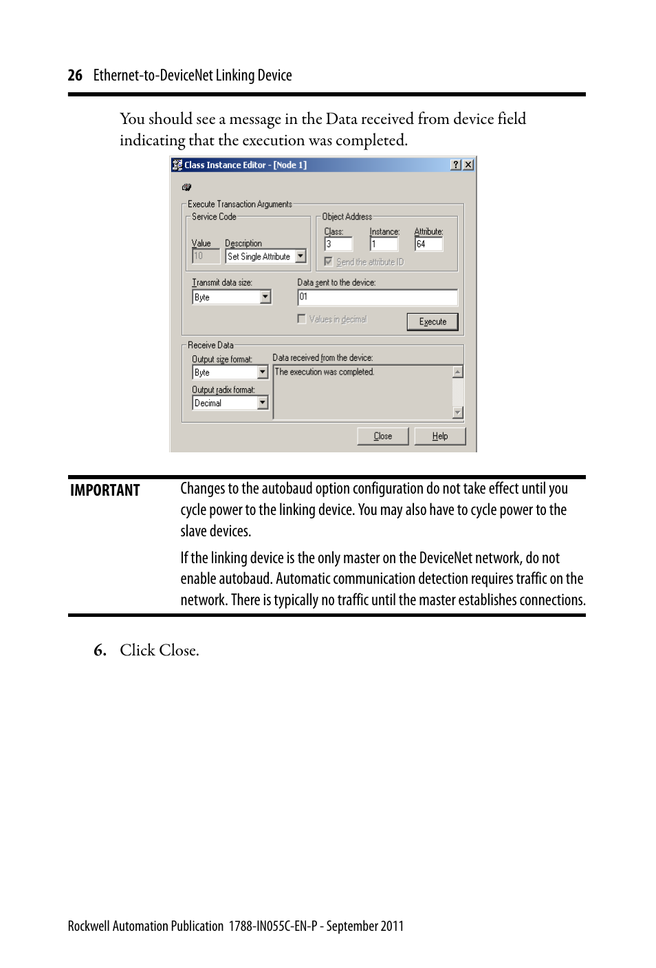 Rockwell Automation 1788-EN2DN Ethernet-to-DeviceNet Linking Device User Manual | Page 26 / 56