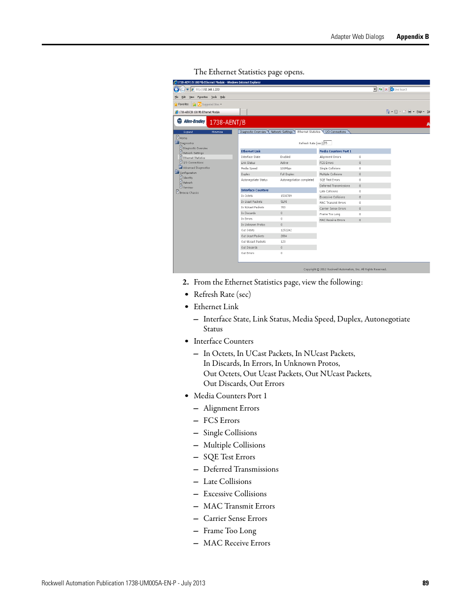 Rockwell Automation 1738-AENT, Series B ArmorPOINT I/O Dual Port EtherNet/IP Adapters User Manual User Manual | Page 101 / 122