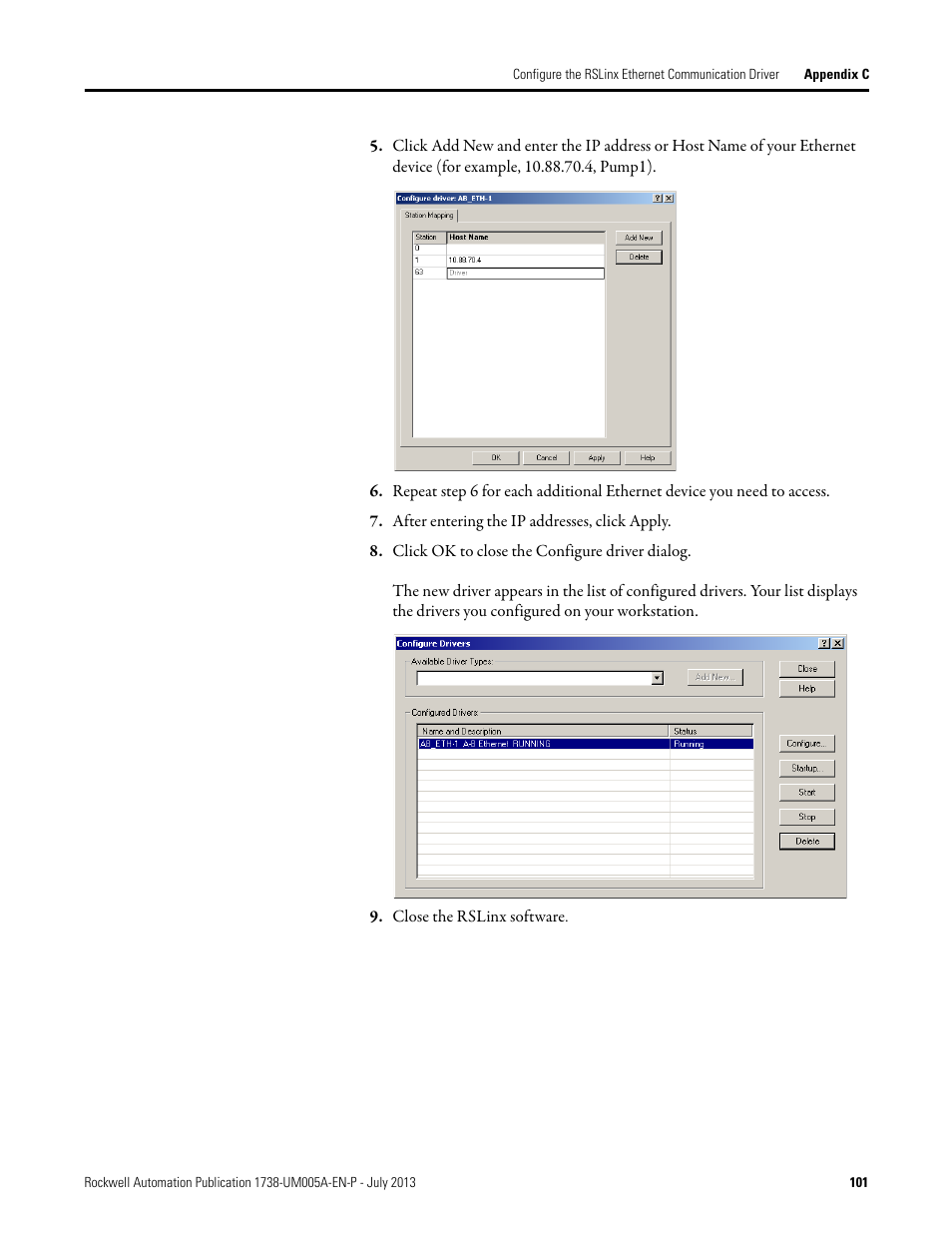 Rockwell Automation 1738-AENT, Series B ArmorPOINT I/O Dual Port EtherNet/IP Adapters User Manual User Manual | Page 113 / 122