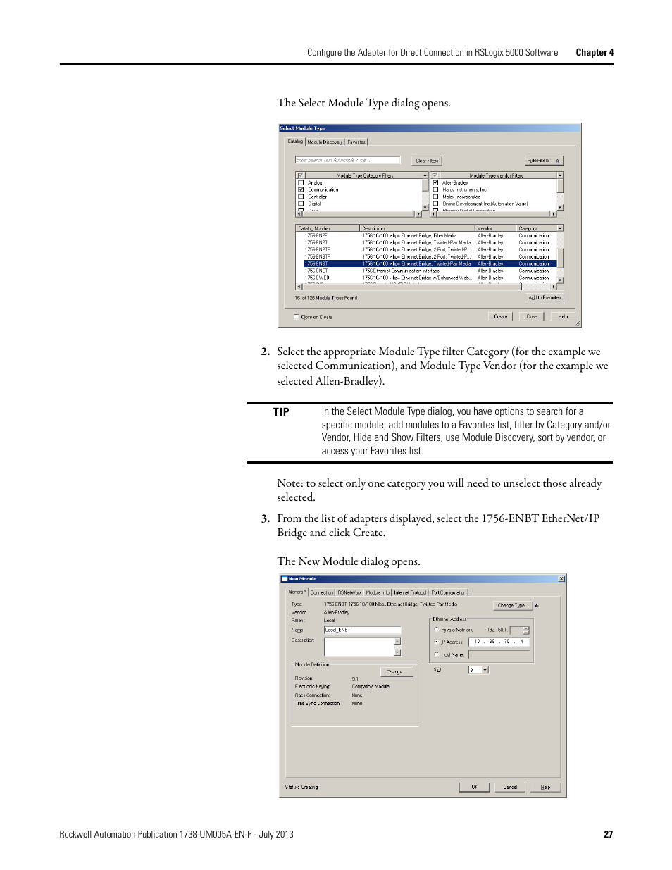 Rockwell Automation 1738-AENT, Series B ArmorPOINT I/O Dual Port EtherNet/IP Adapters User Manual User Manual | Page 37 / 122