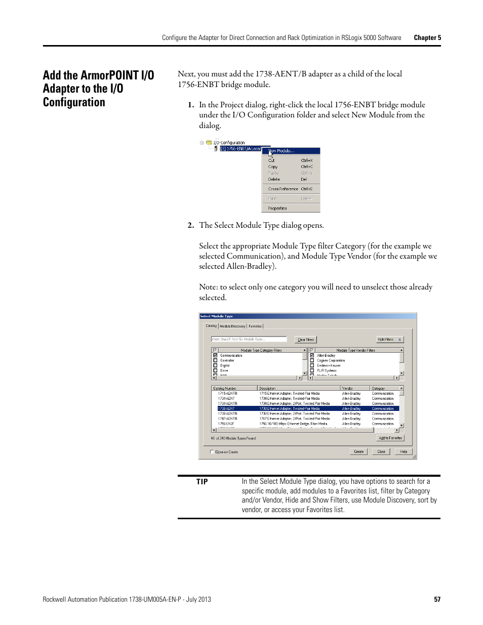 Rockwell Automation 1738-AENT, Series B ArmorPOINT I/O Dual Port EtherNet/IP Adapters User Manual User Manual | Page 67 / 122