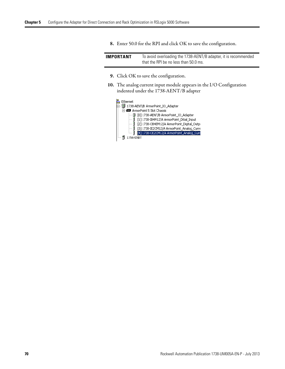 Rockwell Automation 1738-AENT, Series B ArmorPOINT I/O Dual Port EtherNet/IP Adapters User Manual User Manual | Page 80 / 122