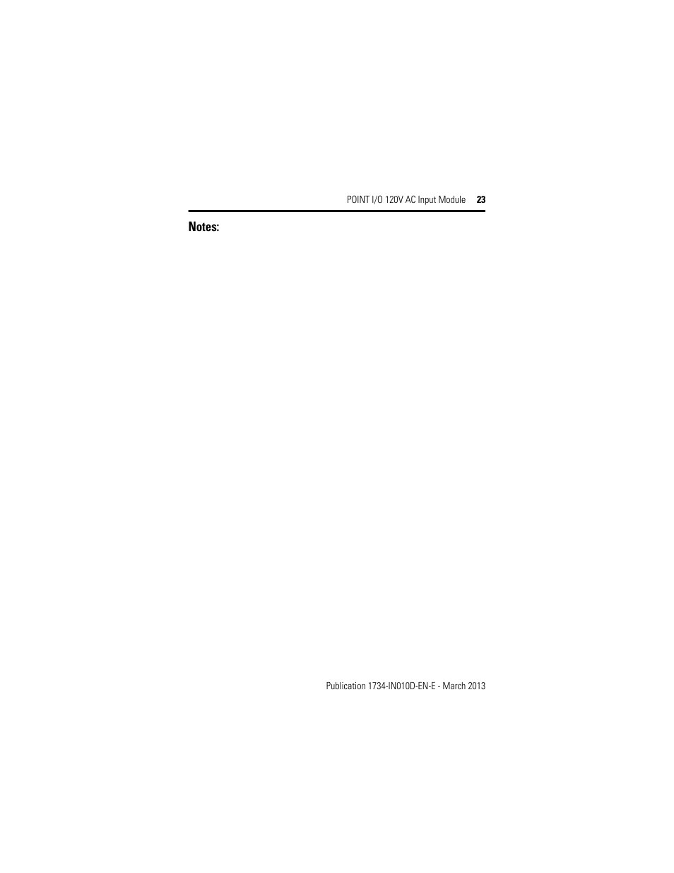 Rockwell Automation 1734-IA2_IA4, Series C POINT I/O 120V AC Input Module Installation Instructions User Manual | Page 23 / 24