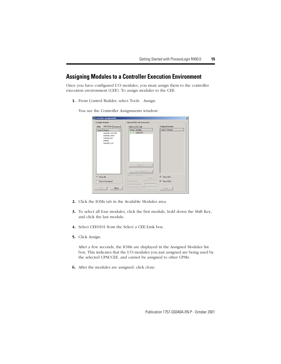 Rockwell Automation 1757-SWKIT400 Getting Started with ProcessLogix R400.0 Quick Start User Manual | Page 15 / 24