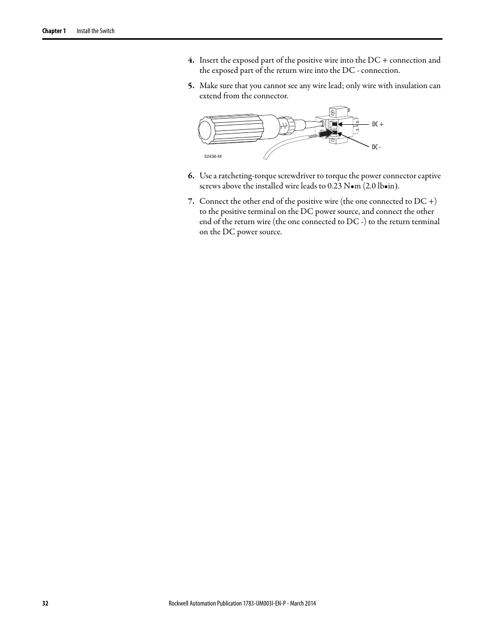 Rockwell Automation 1783-Mxxx Stratix 8000 and 8300 Ethernet Managed Switches User Manual User Manual | Page 32 / 204