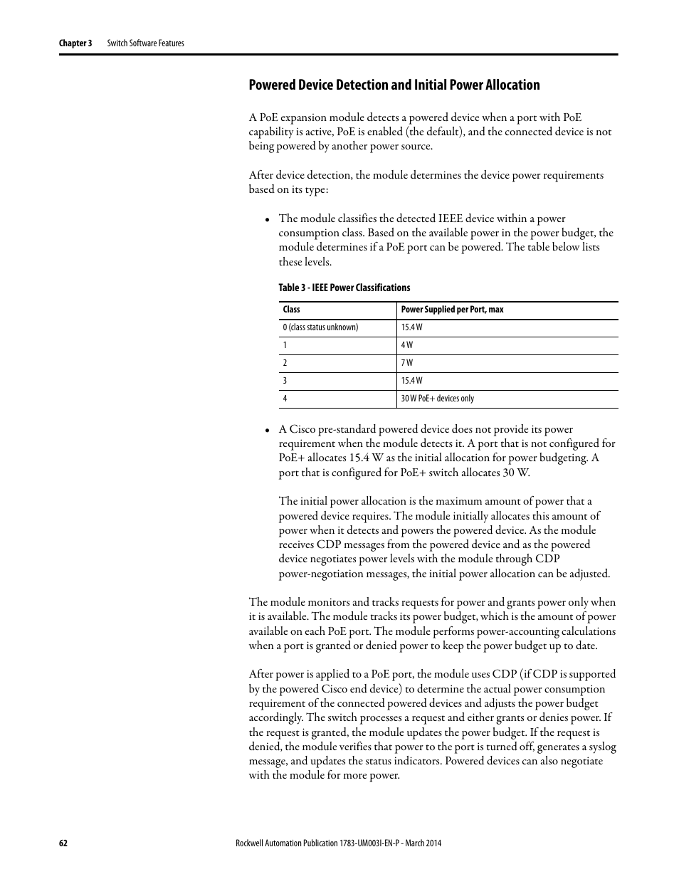 Rockwell Automation 1783-Mxxx Stratix 8000 and 8300 Ethernet Managed Switches User Manual User Manual | Page 62 / 204