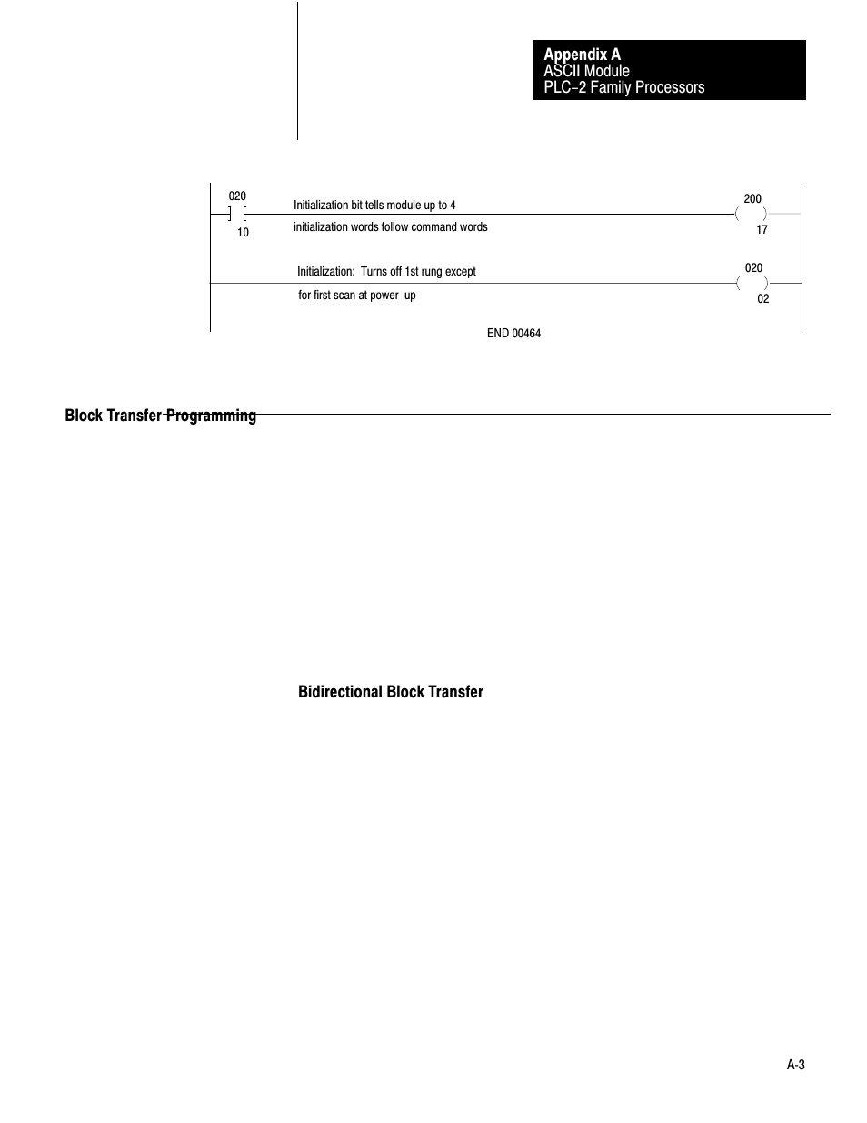 Block transfer programming | Rockwell Automation 1771-DA,D17716.5.13 U MNL 1771-DA ASCII I/O MODULE User Manual | Page 171 / 262