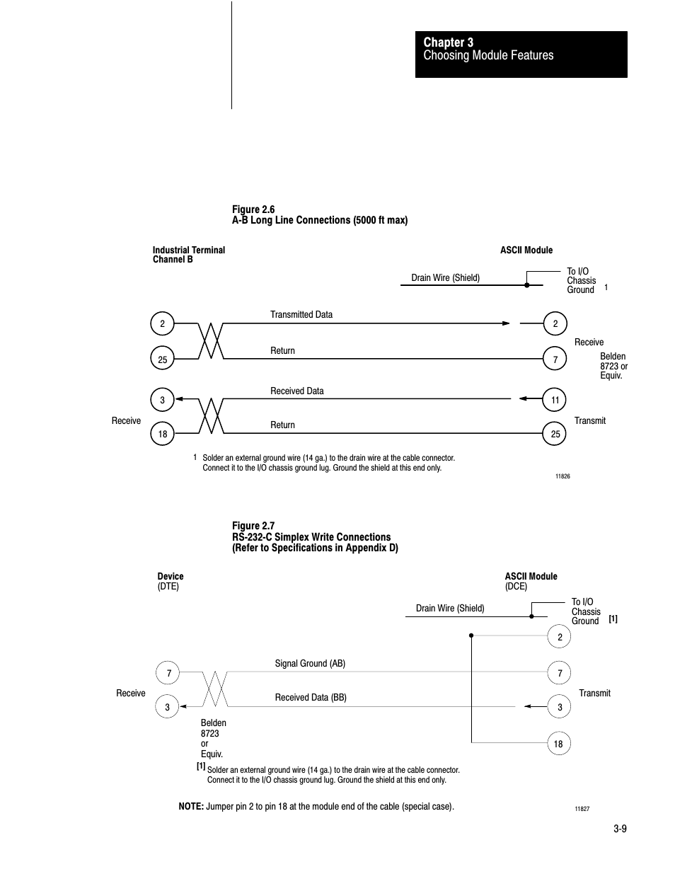 Choosing module features chapter 3 | Rockwell Automation 1771-DA,D17716.5.13 U MNL 1771-DA ASCII I/O MODULE User Manual | Page 51 / 262