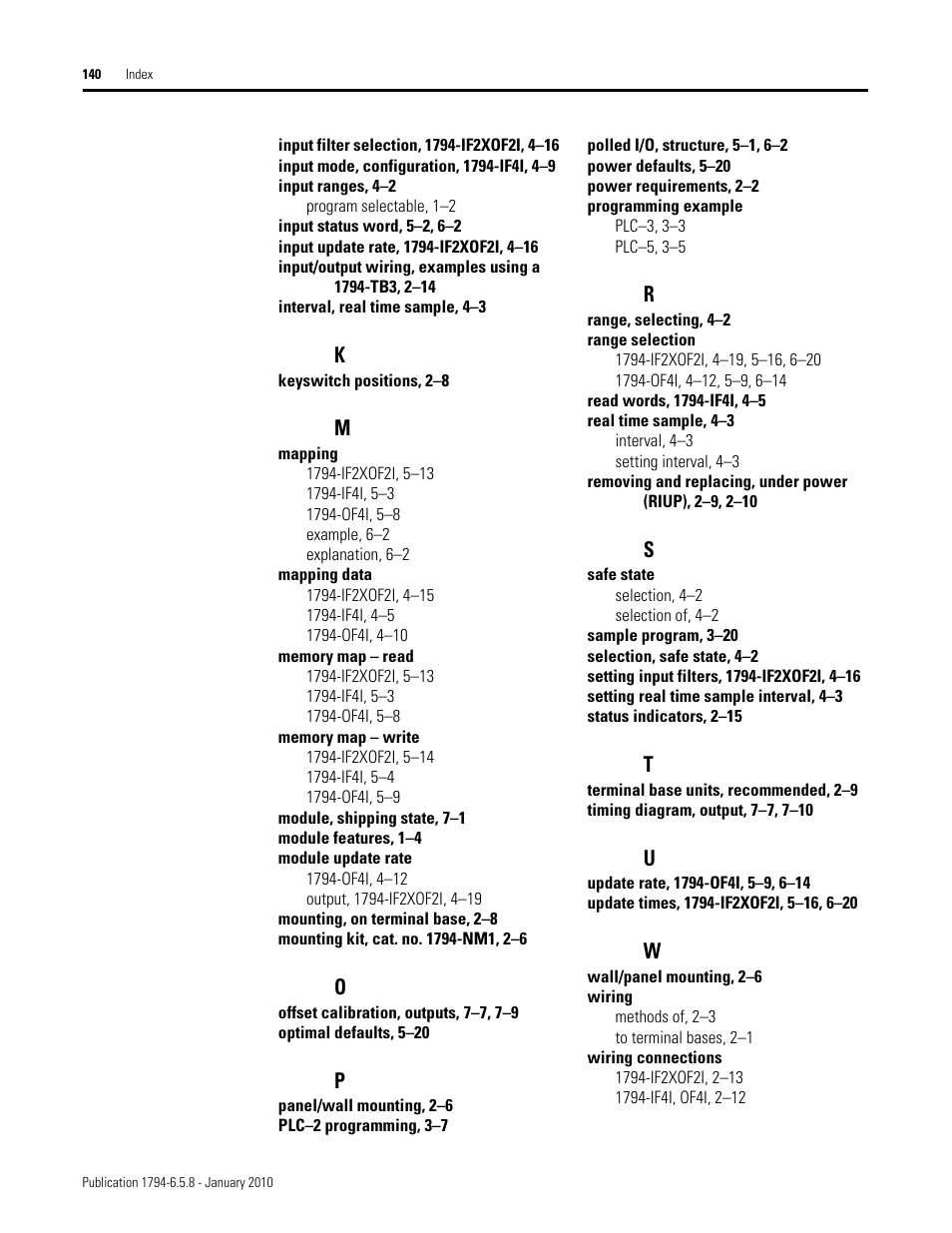 Rockwell Automation 1794-IF4I, -OF4I, IF2XOF2I, -IF4IXT, -IF4ICFXT, -OF4IXT, IF2XOF2IXT FLEX I/O Isolated Analog Modules User Manual | Page 142 / 147