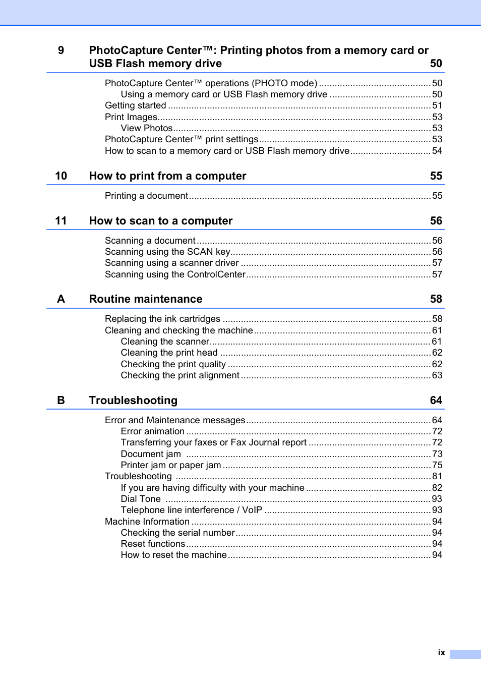 Brother Printer MFC-J5910DW User Manual | Page 11 / 155