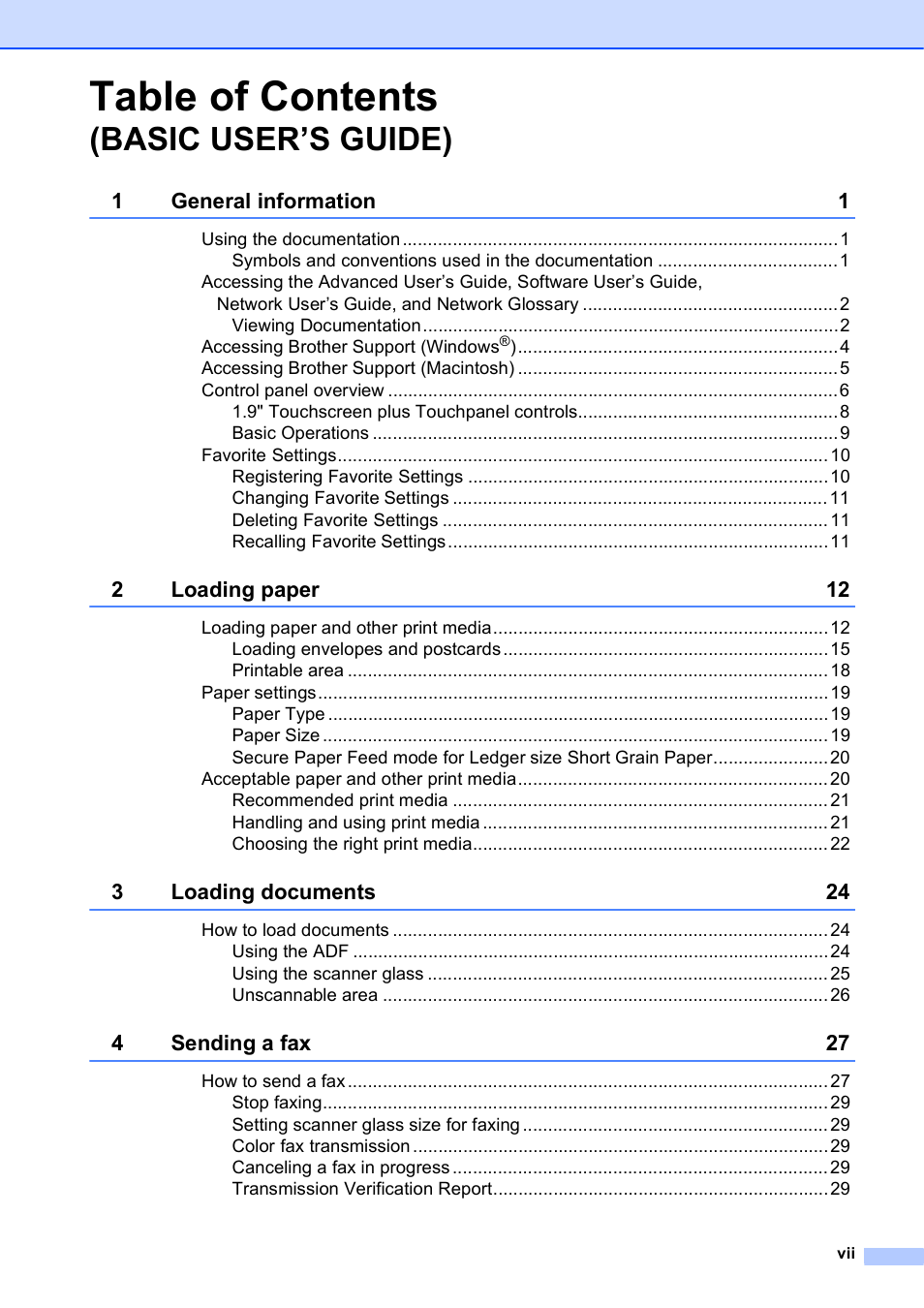 Brother Printer MFC-J5910DW User Manual | Page 9 / 155