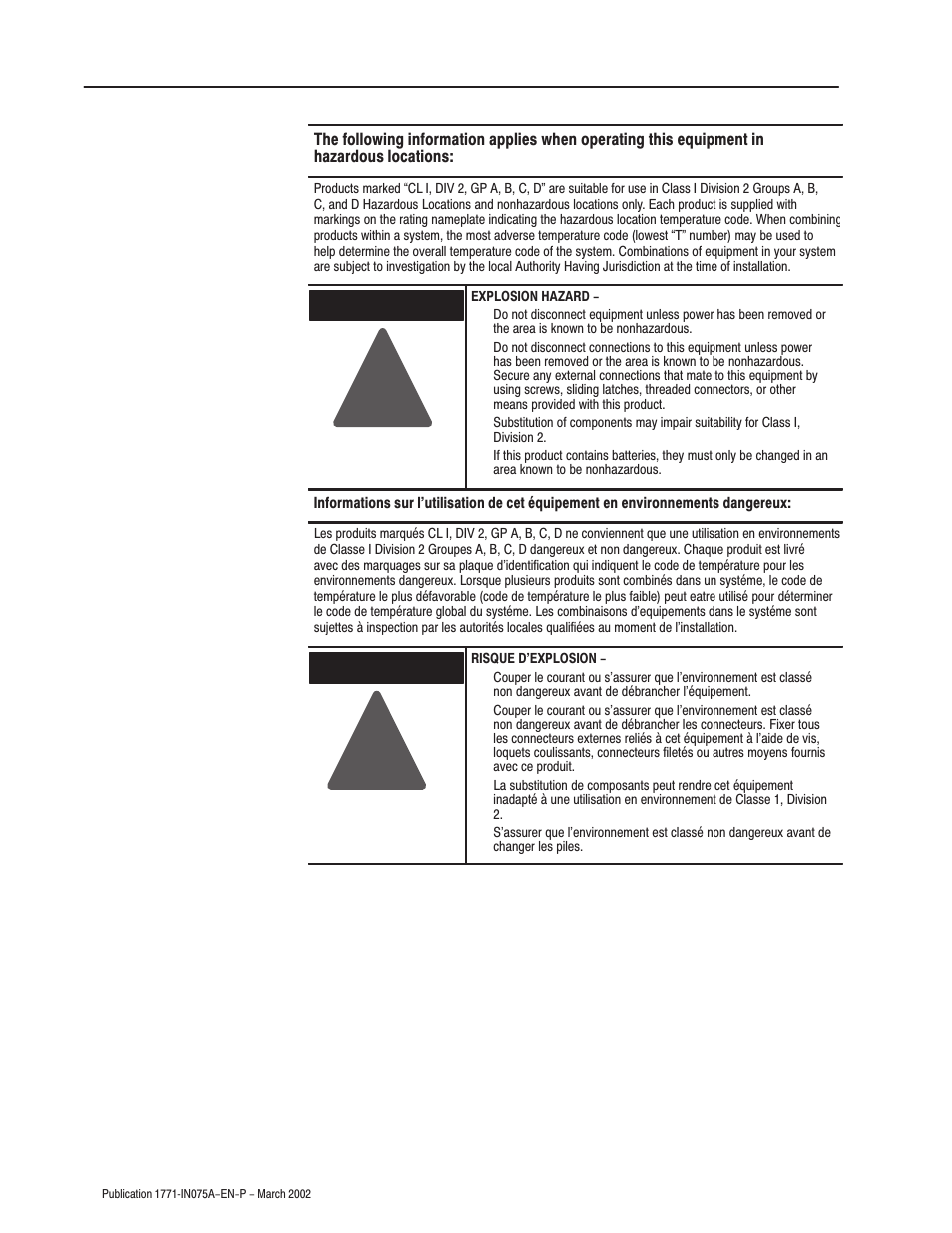 Rockwell Automation 1771-A1B_A2B_A3B_A3B1_A4B SERIES B Universal I/O Chassis Installation Instructions User Manual | Page 18 / 20