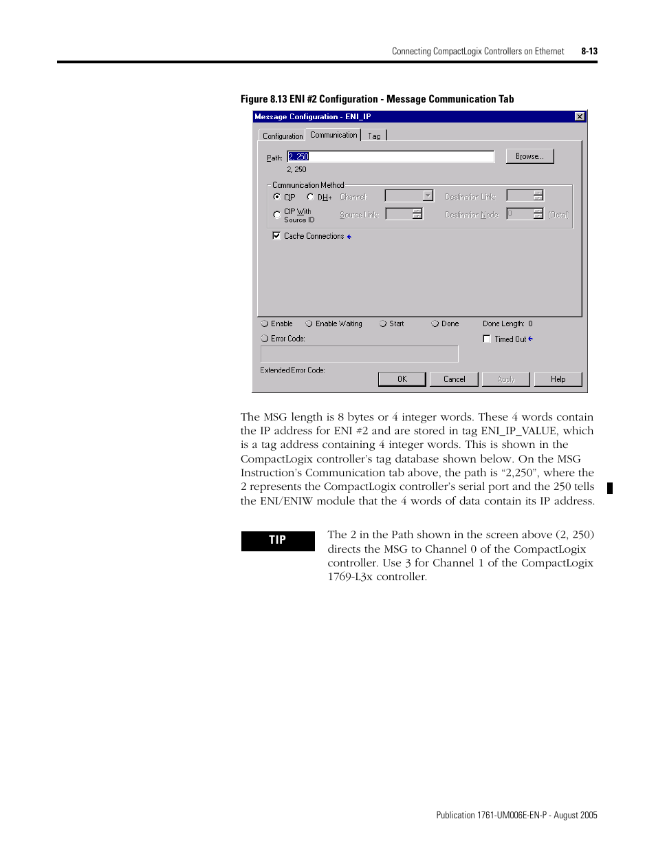 Rockwell Automation 1761-NET-ENIW MicroLogix Ethernet Interface (ENI) User Manual User Manual | Page 105 / 144
