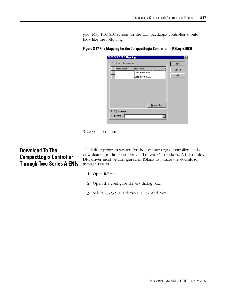 A enis | Rockwell Automation 1761-NET-ENIW MicroLogix Ethernet Interface (ENI) User Manual User Manual | Page 109 / 144