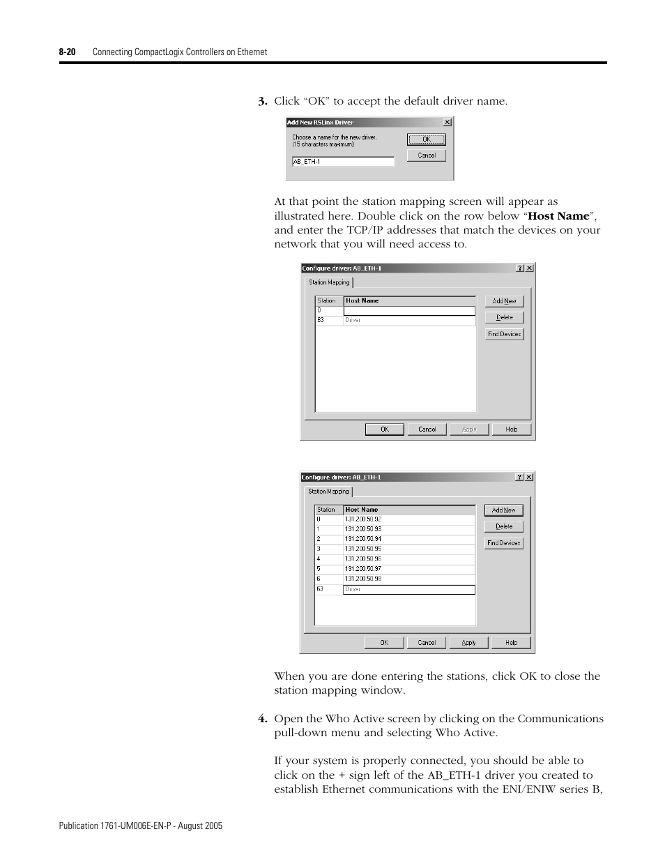 Rockwell Automation 1761-NET-ENIW MicroLogix Ethernet Interface (ENI) User Manual User Manual | Page 112 / 144