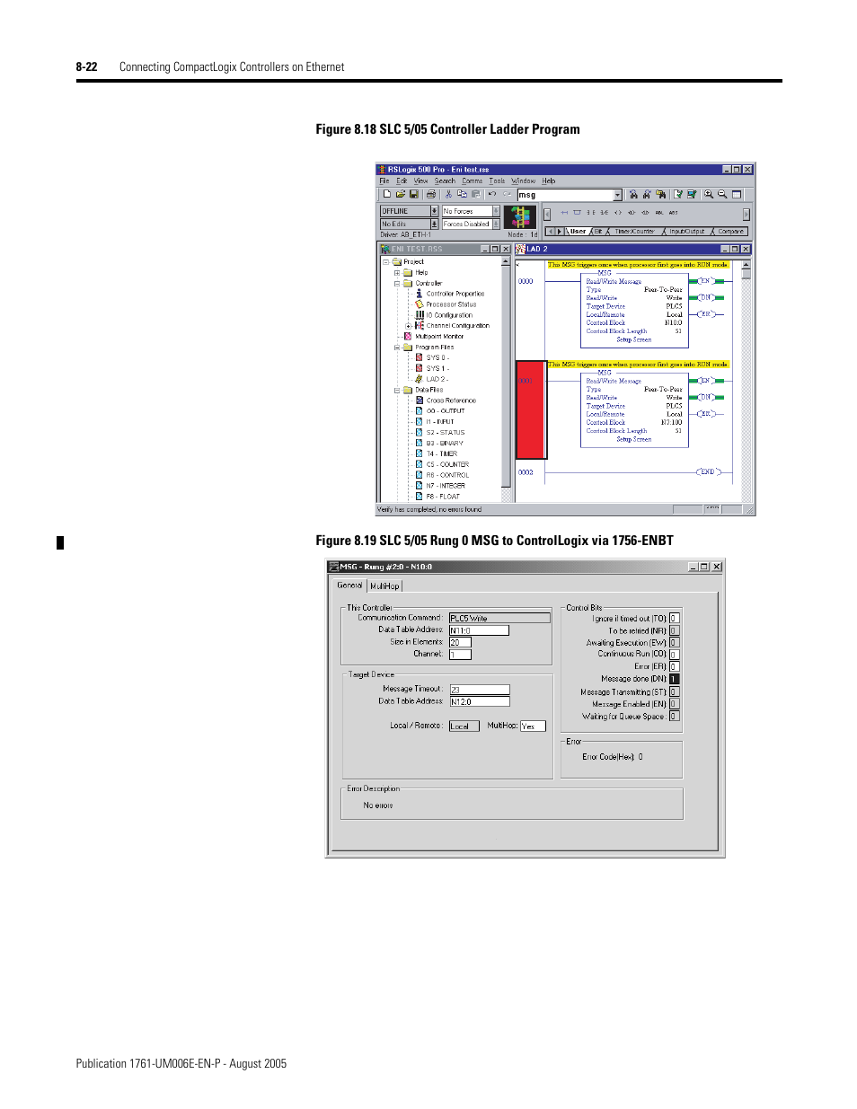 Rockwell Automation 1761-NET-ENIW MicroLogix Ethernet Interface (ENI) User Manual User Manual | Page 114 / 144