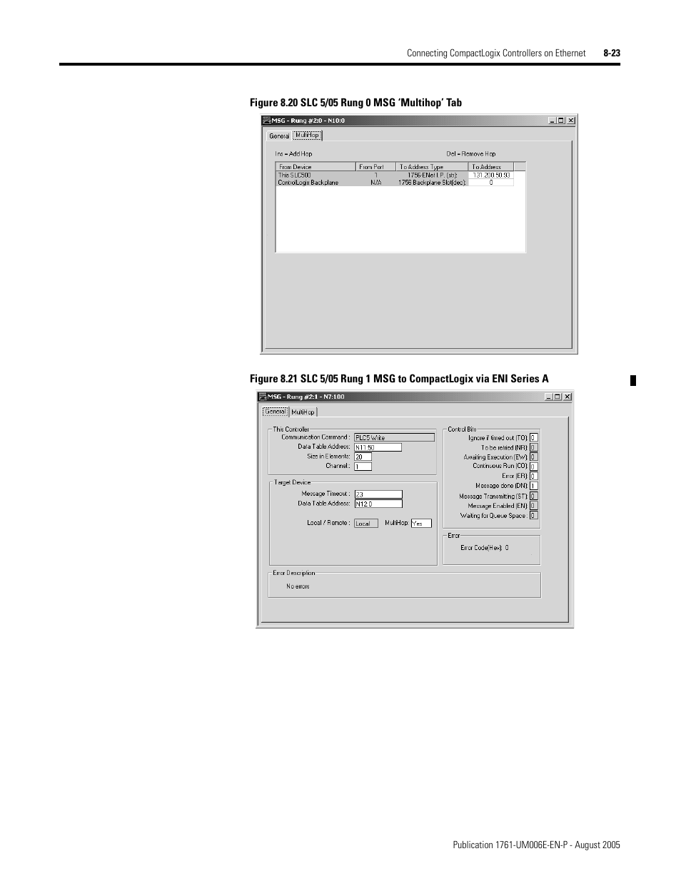 Rockwell Automation 1761-NET-ENIW MicroLogix Ethernet Interface (ENI) User Manual User Manual | Page 115 / 144