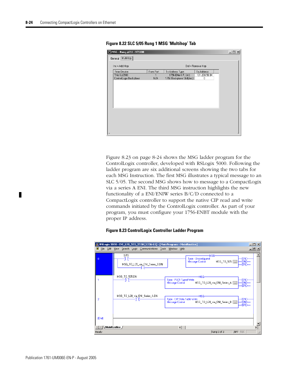 Rockwell Automation 1761-NET-ENIW MicroLogix Ethernet Interface (ENI) User Manual User Manual | Page 116 / 144