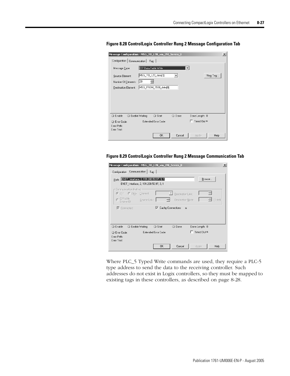 Rockwell Automation 1761-NET-ENIW MicroLogix Ethernet Interface (ENI) User Manual User Manual | Page 119 / 144