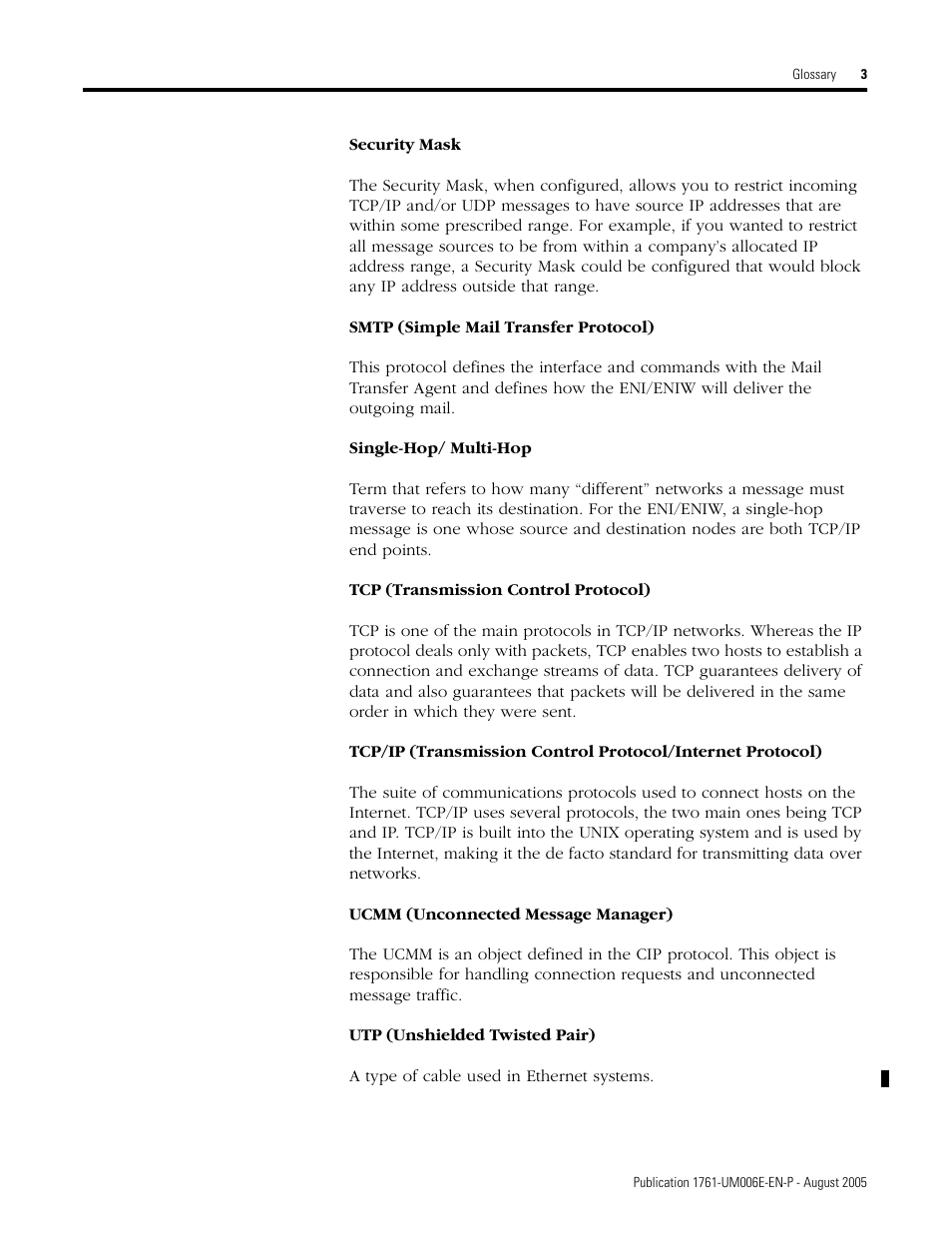 Rockwell Automation 1761-NET-ENIW MicroLogix Ethernet Interface (ENI) User Manual User Manual | Page 137 / 144