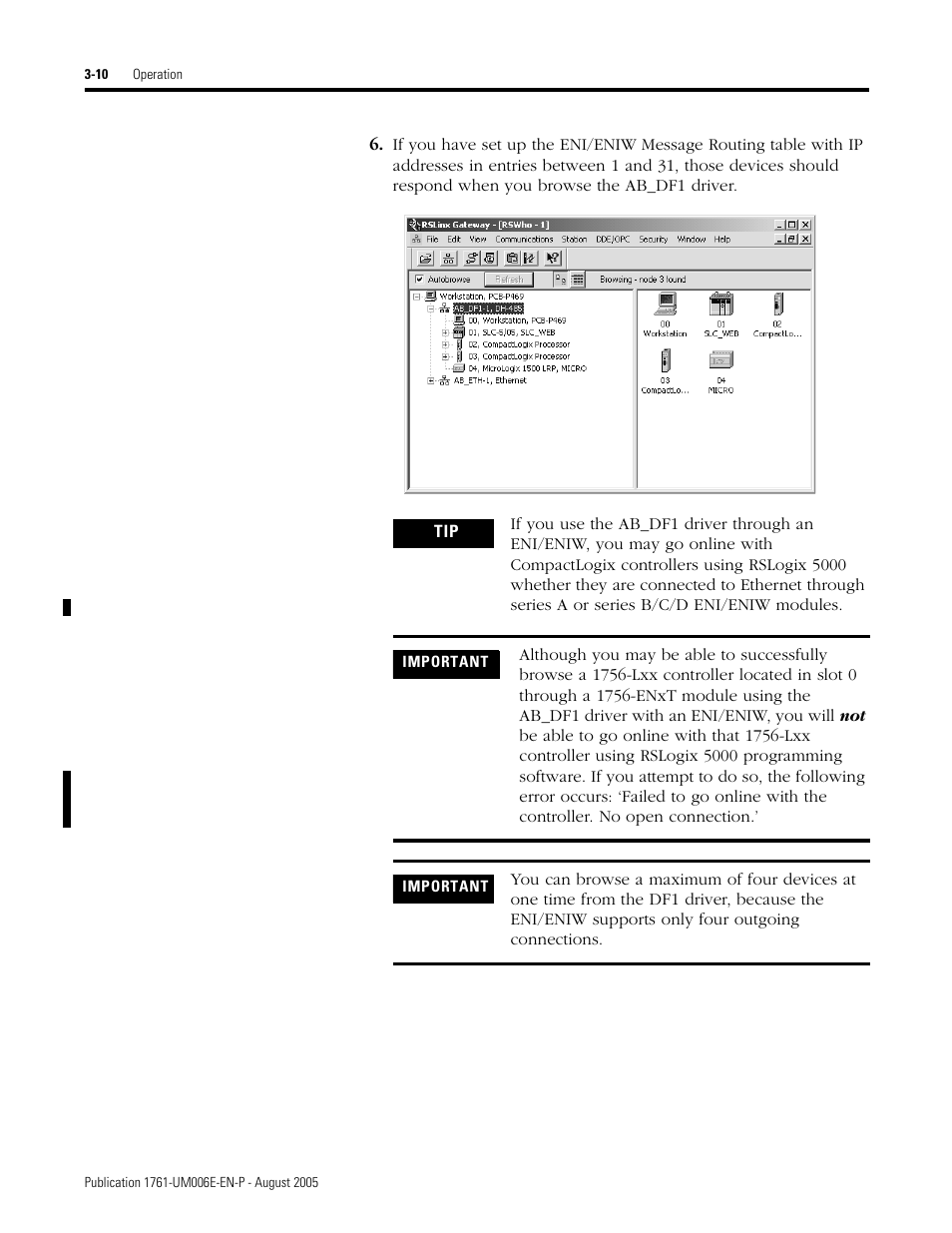 Rockwell Automation 1761-NET-ENIW MicroLogix Ethernet Interface (ENI) User Manual User Manual | Page 40 / 144