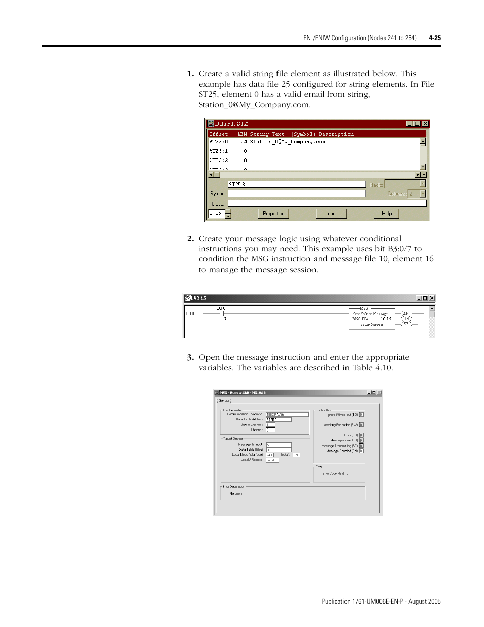 Rockwell Automation 1761-NET-ENIW MicroLogix Ethernet Interface (ENI) User Manual User Manual | Page 65 / 144