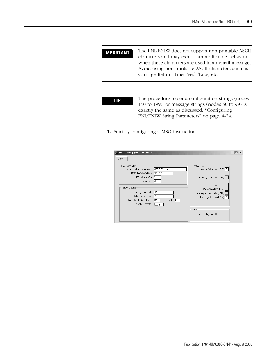 Rockwell Automation 1761-NET-ENIW MicroLogix Ethernet Interface (ENI) User Manual User Manual | Page 75 / 144
