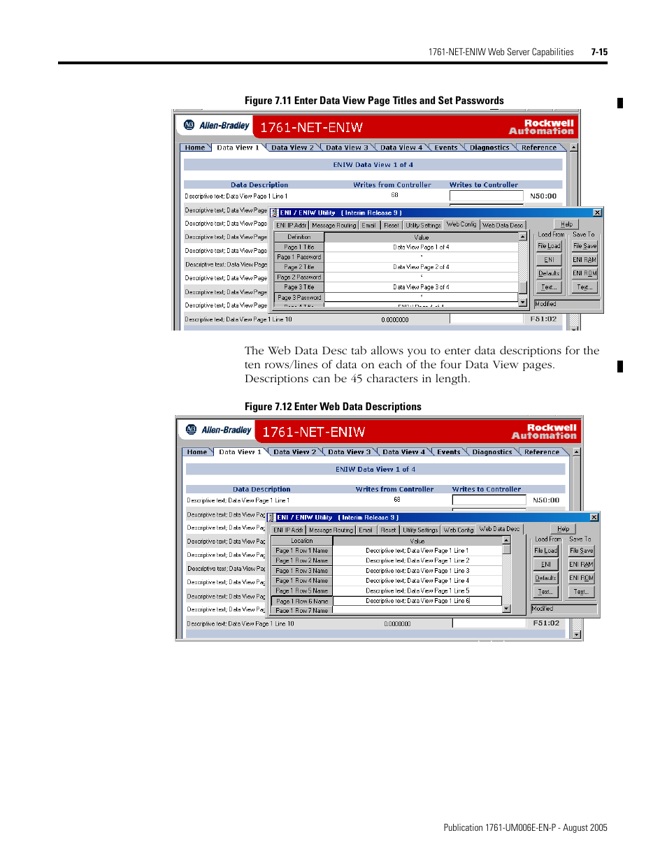 Rockwell Automation 1761-NET-ENIW MicroLogix Ethernet Interface (ENI) User Manual User Manual | Page 91 / 144