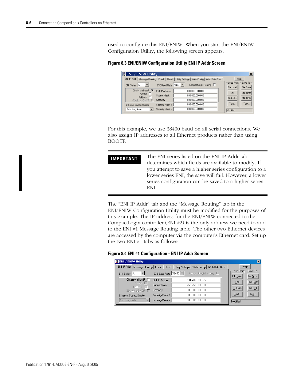 Rockwell Automation 1761-NET-ENIW MicroLogix Ethernet Interface (ENI) User Manual User Manual | Page 98 / 144