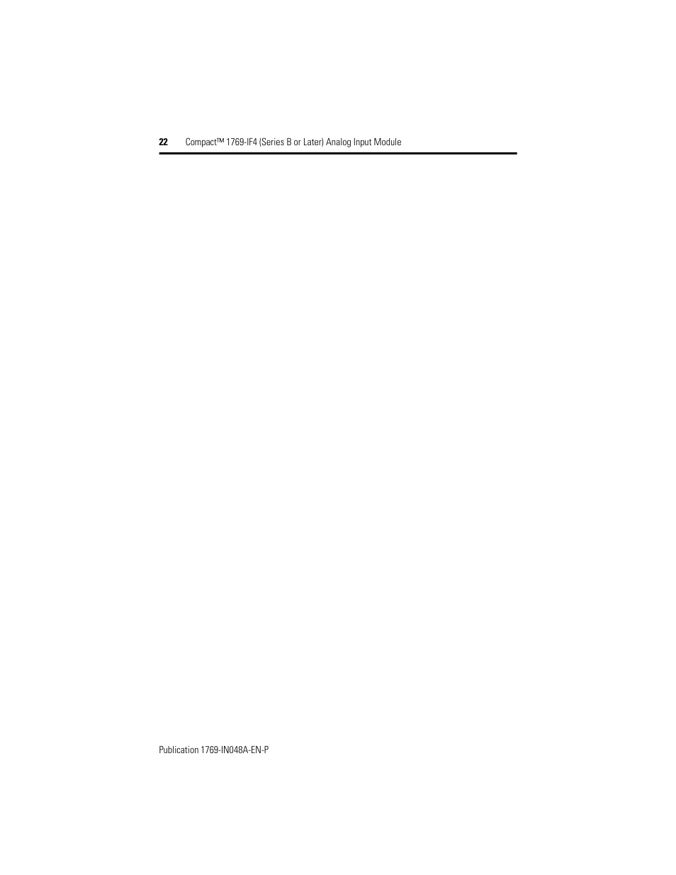 Rockwell Automation 1769-IF4 Compact (Series B or Later) Analog Input Module User Manual | Page 22 / 24