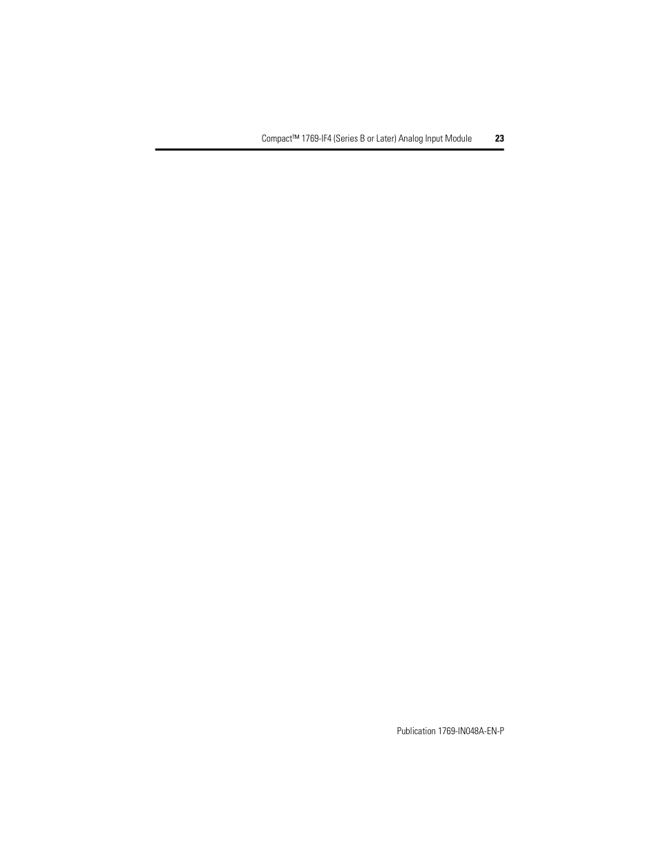 Rockwell Automation 1769-IF4 Compact (Series B or Later) Analog Input Module User Manual | Page 23 / 24
