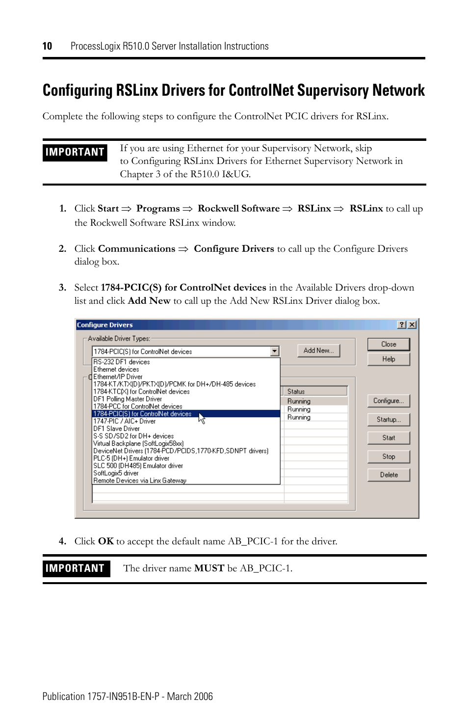 Rockwell Automation 1757-SWKIT5100 ProcessLogix R510.0 Server Installation Instructions User Manual | Page 10 / 12