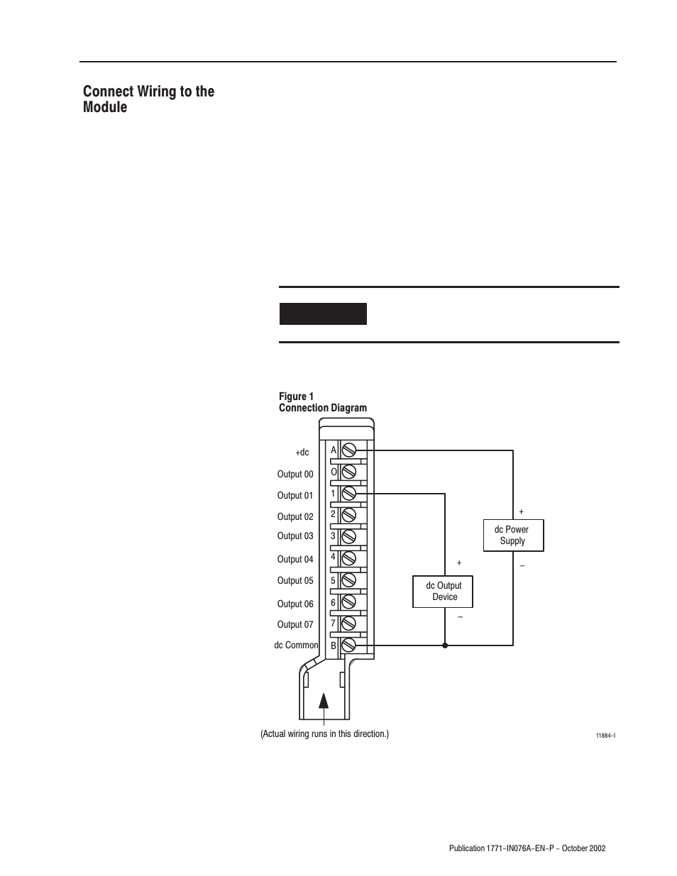 Connect wiring to the module | Rockwell Automation 1771-OC DC Output Driver Module Installation Instructions User Manual | Page 7 / 12