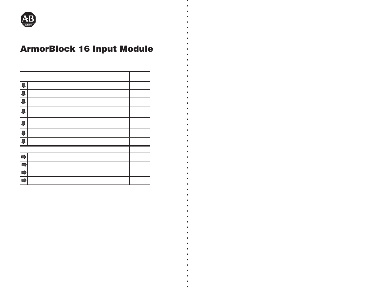 Rockwell Automation 1792-IB16 INSTL.INST ARMOR BLOCK 16 INPT User Manual | 40 pages